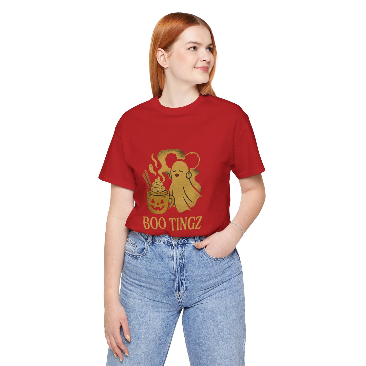Spooky Ghost 'Boo Tingz' Tee for Halloween Fun