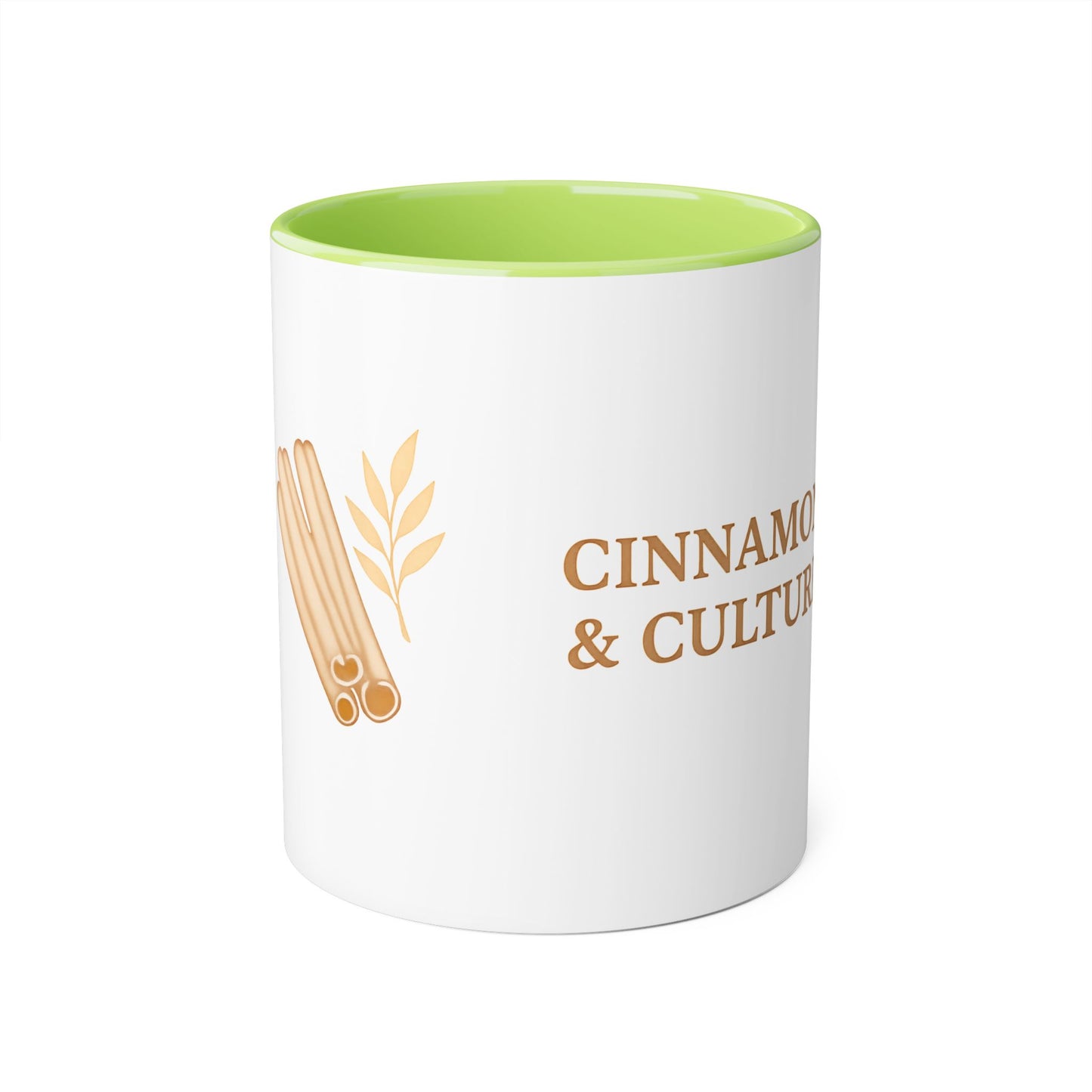 Cinnamon & Culture Accent Mug, Cozy Coffee Cup, 11oz Gift for Tea Lovers, Kitchen Decor, Warm Drink Mug, Unique Beverageware