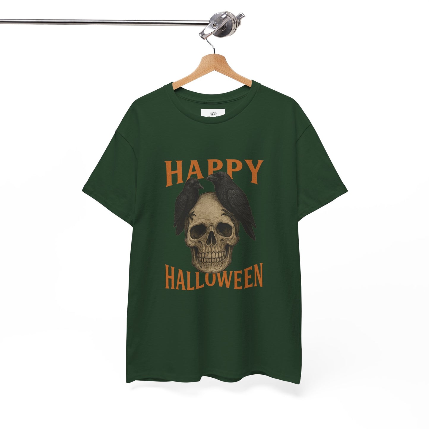 Halloween Skull Unisex Cotton Tee, Spooky T-Shirt, October Fashion, Costume Party Wear, Fall Celebration Shirt