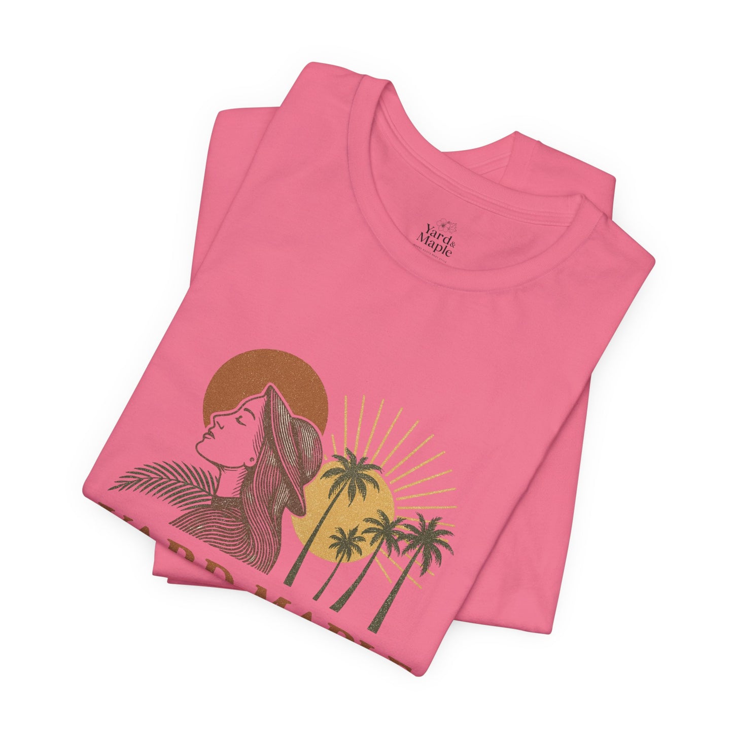 Yard Maple Graphic Tee, Casual Summer Shirt, Nature Lover Gift, Eco-Friendly Apparel, Beach Vibes Tee, Unique Unisex Apparel