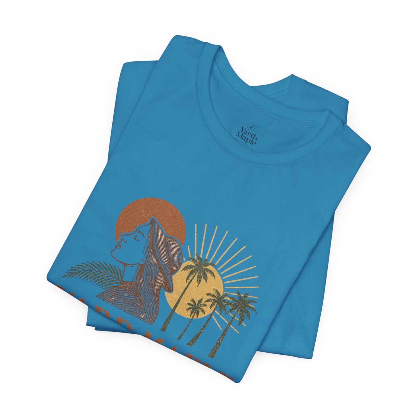Yard Maple Graphic Tee, Casual Summer Shirt, Nature Lover Gift, Eco-Friendly Apparel, Beach Vibes Tee, Unique Unisex Apparel