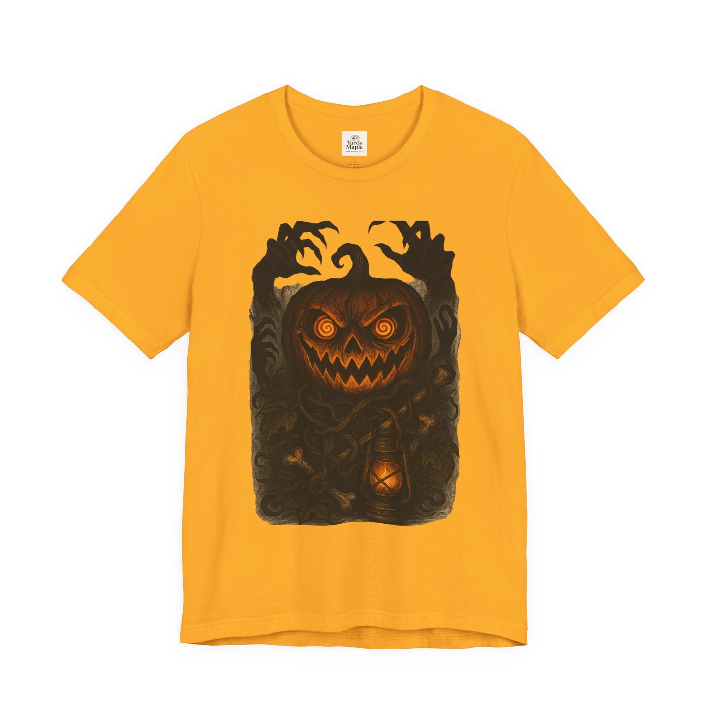 Halloween Pumpkin Tee, Unisex Jersey Short Sleeve Shirt, Fall Festival Apparel, Spooky T-Shirt, Trick or Treat Gift, Autumn Vibes