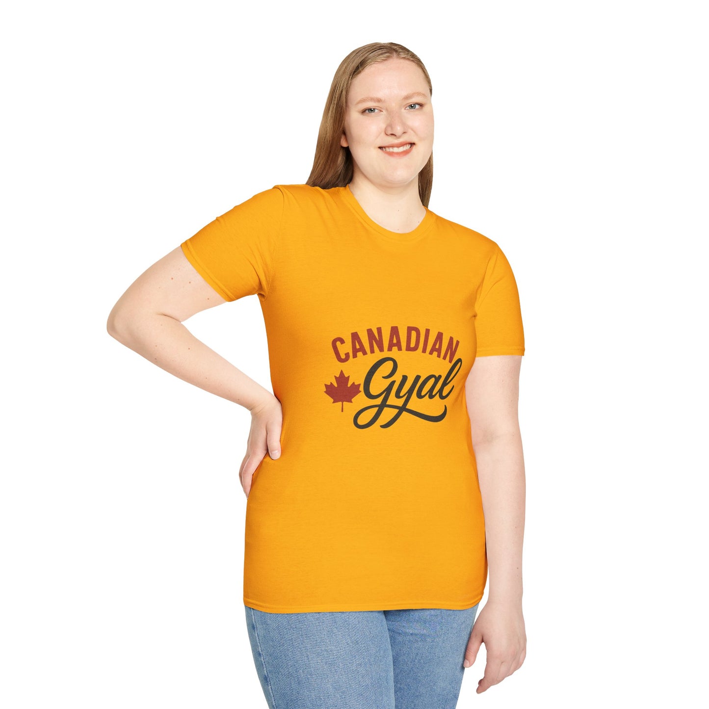 Canada Pride T-Shirt, Canadian Gyal Graphic Tee, Unisex T-Shirt for Her, Canada Day Gift, Maple Leaf Apparel