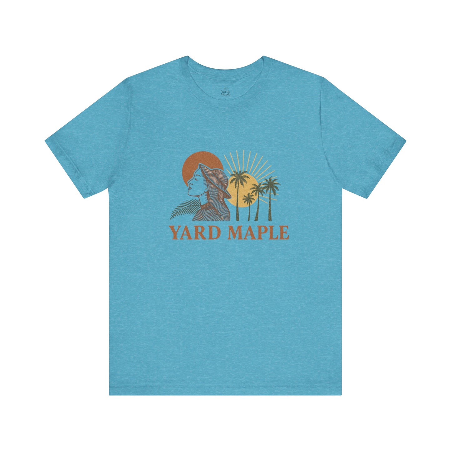 Yard Maple Graphic Tee, Casual Summer Shirt, Nature Lover Gift, Eco-Friendly Apparel, Beach Vibes Tee, Unique Unisex Apparel