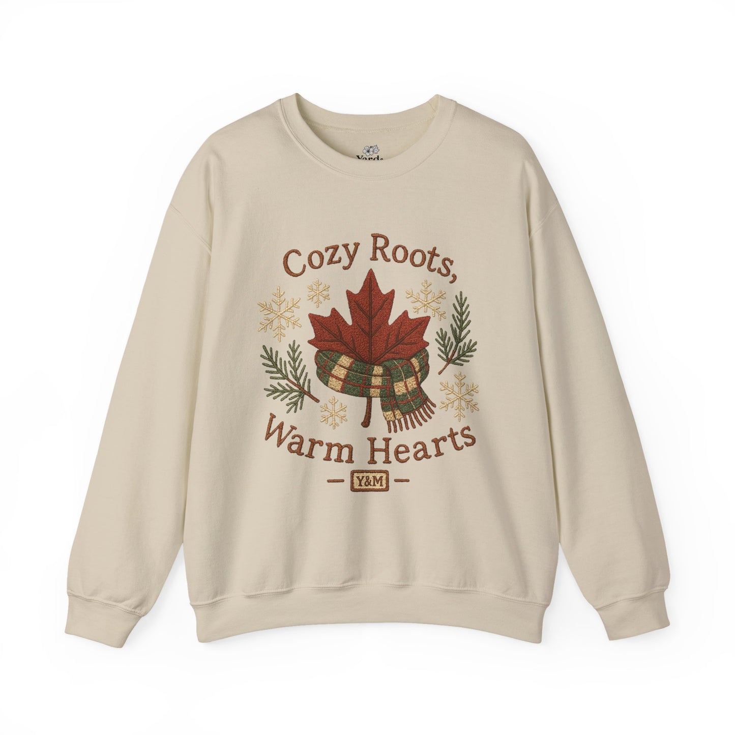 Cozy Roots Crewneck Sweatshirt: Warm Hearts Gift, Fall Fashion, Winter Apparel, Unisex Sweatshirt, Holiday Sweater