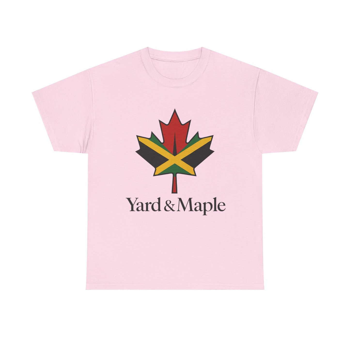 Yard & Maple Unisex Heavy Cotton Tee | Jamaican Pride, Canada Love, Streetwear, Gift for Him/Her, Summer Vibes