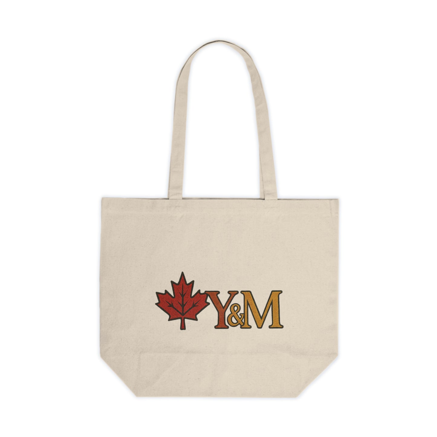 Stylish Canvas Shopping Tote with Maple Leaf Design | Eco-Friendly Grocery Bag, Reusable Market Tote, Gift for Her, Travel Bag, Personal Use
