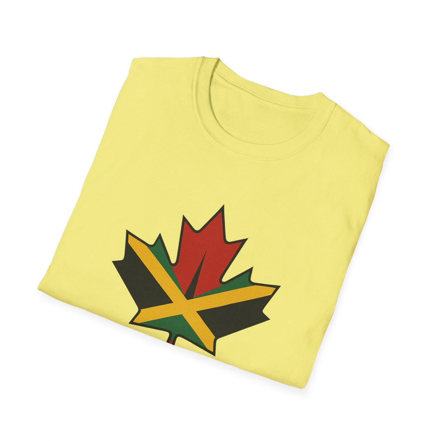Yard & Maple Unisex Softstyle T-Shirt, Casual Summer Tee, Jamaican Theme Shirt, Cool Graphic Top, Gift for Nature Lovers