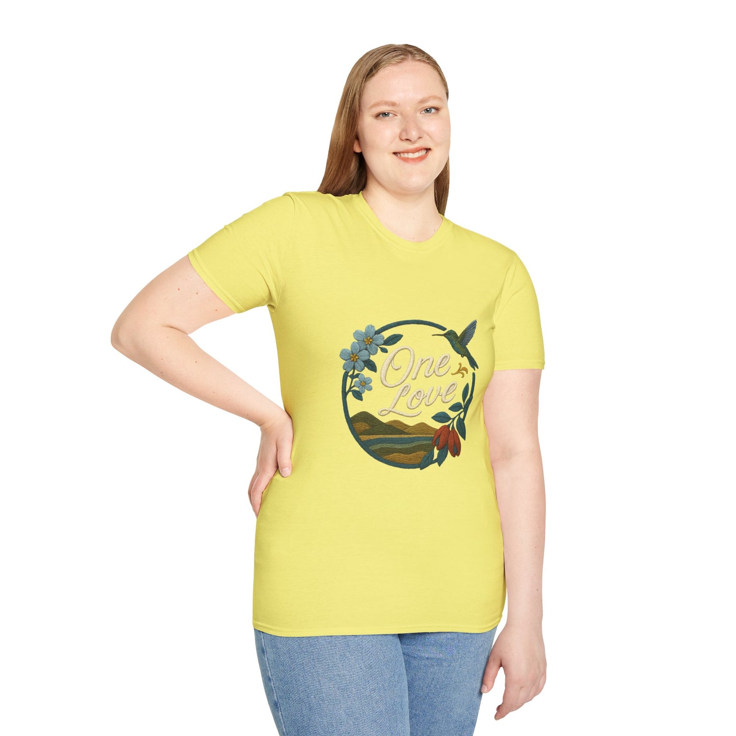 One Love Nature-Inspired T-Shirt, Unisex Tee, Stylish Apparel, Eco-Friendly Gift, Summer Fashion, Inspirational T-Shirt
