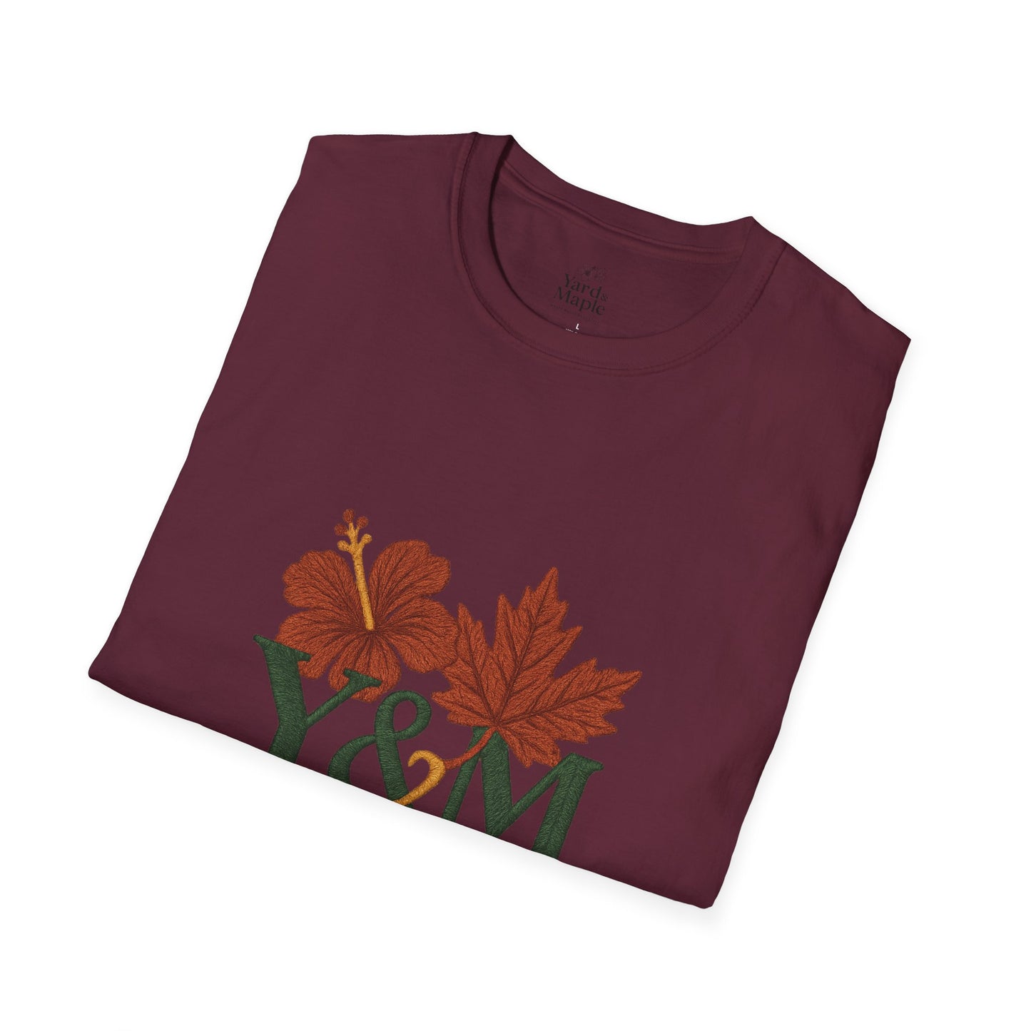 Yard & Maple Floral Unisex T-Shirt, Casual Tee, Nature Lover Gift, Spring Fashion, Graphic Shirt, Eco-Friendly Apparel