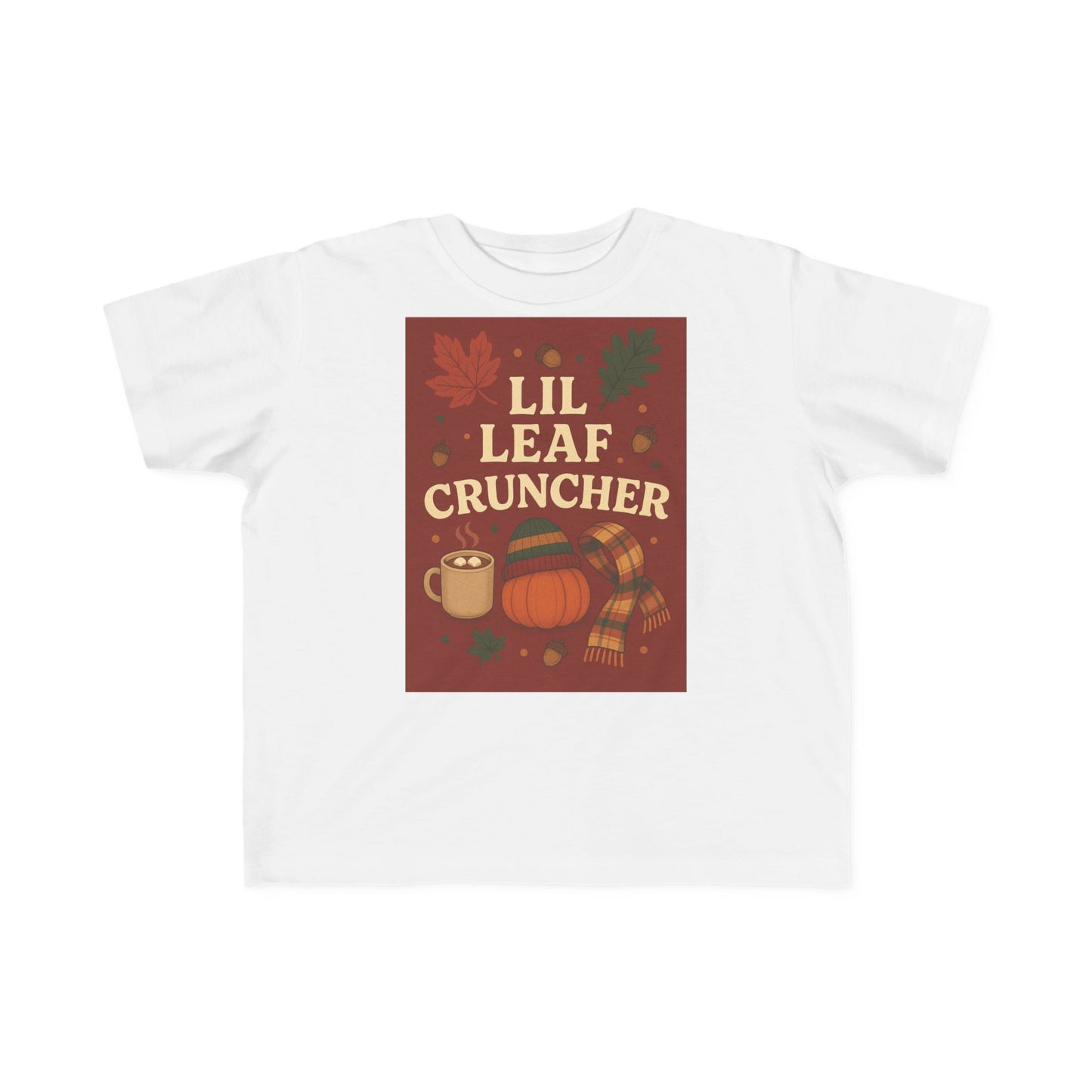 Toddler Fall Tee - Lil Leaf Cruncher Shirt, Autumn Outfit, Thanksgiving Gift, Cute Kids T-Shirt, Seasonal Wear
