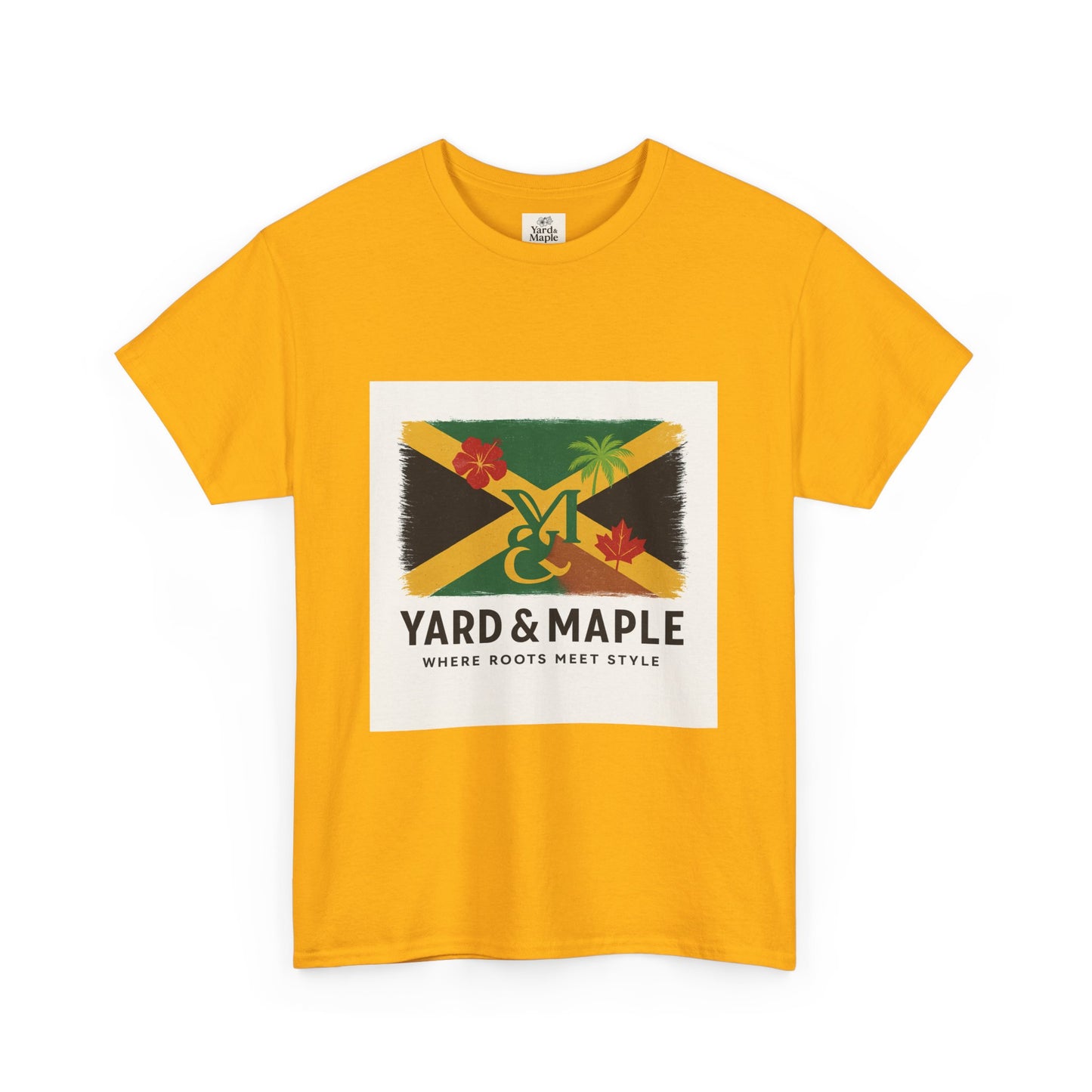 Jamaican Roots Tee, Unisex Heavy Cotton Shirt, Casual Summer Top, Beachwear, Gift for Music Lovers, Vibrant Graphic T-Shirt