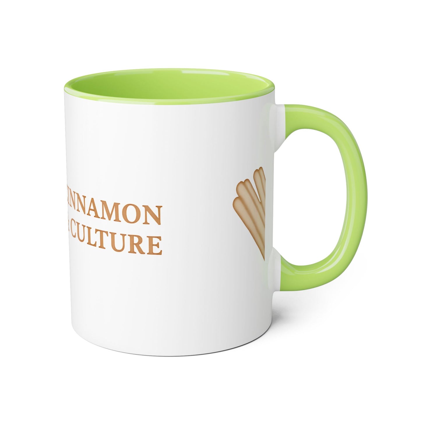 Cinnamon & Culture Accent Mug, Cozy Coffee Cup, 11oz Gift for Tea Lovers, Kitchen Decor, Warm Drink Mug, Unique Beverageware