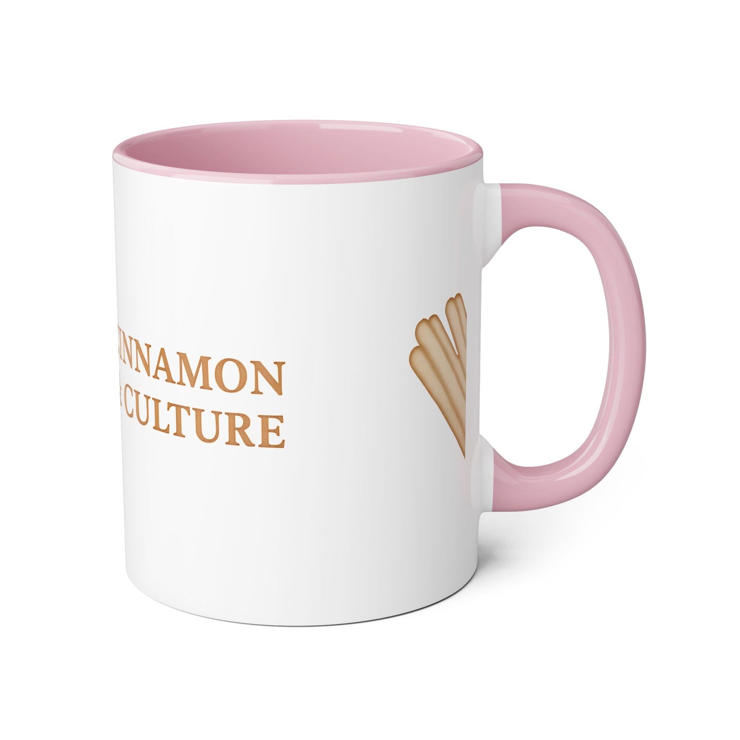 Cinnamon & Culture Accent Mug, Cozy Coffee Cup, 11oz Gift for Tea Lovers, Kitchen Decor, Warm Drink Mug, Unique Beverageware