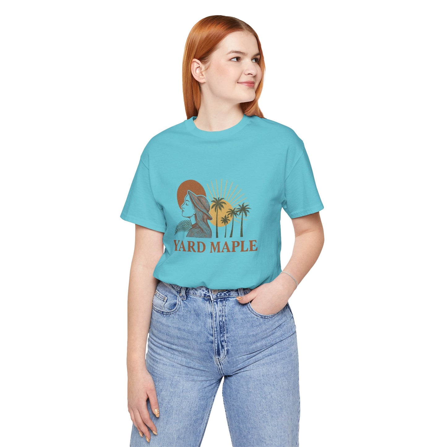 Yard Maple Graphic Tee, Casual Summer Shirt, Nature Lover Gift, Eco-Friendly Apparel, Beach Vibes Tee, Unique Unisex Apparel