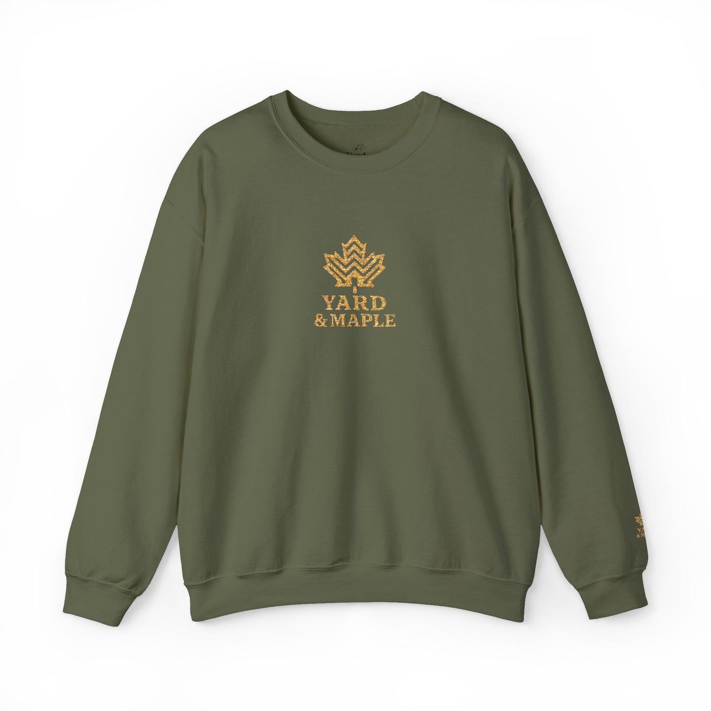 Cozy Unisex Crewneck Sweatshirt with Embroidered Leaf Design, Perfect for Fall, Thanksgiving, Casual Outings, Friends and Family Gatherings, Gifts