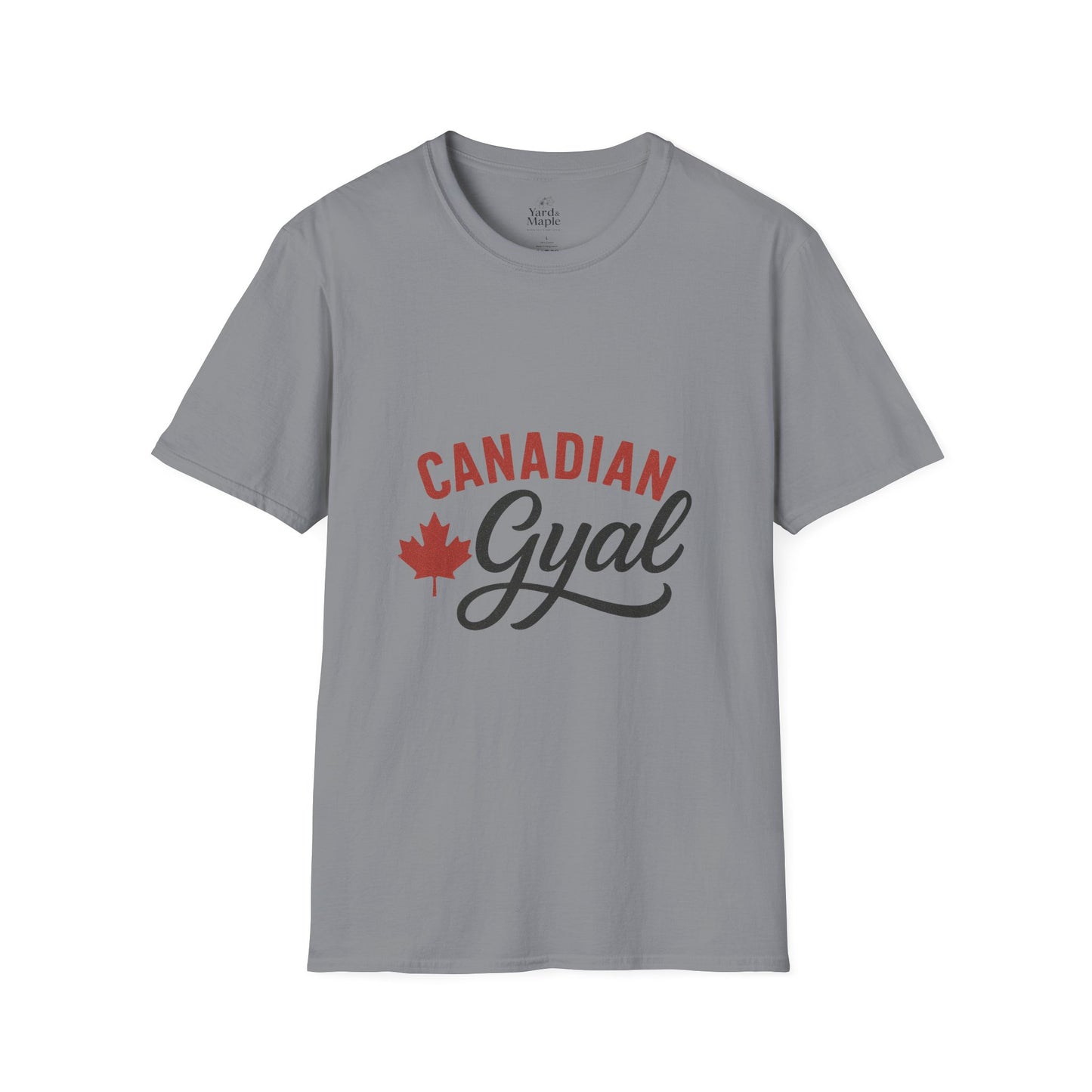 Canada Pride T-Shirt, Canadian Gyal Graphic Tee, Unisex T-Shirt for Her, Canada Day Gift, Maple Leaf Apparel