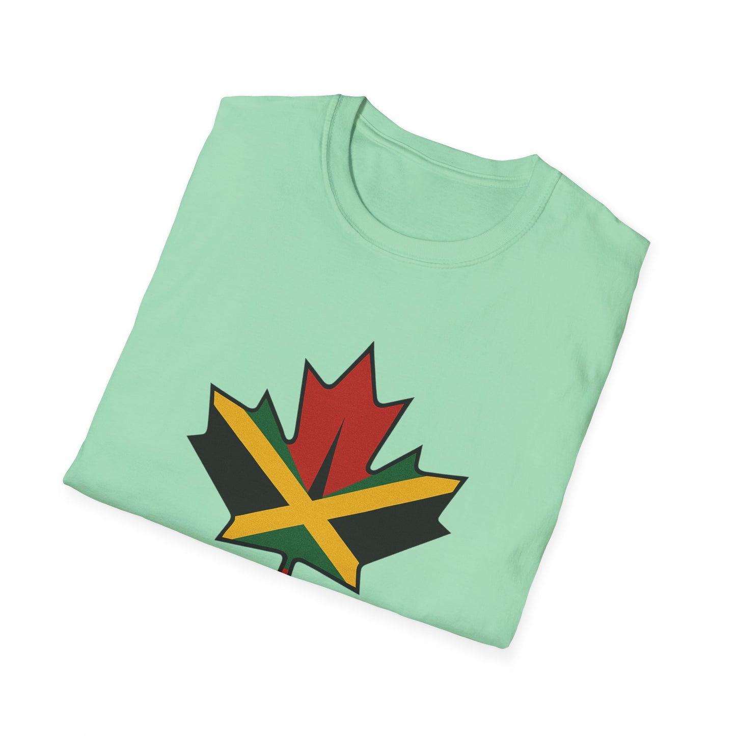 Yard & Maple Unisex Softstyle T-Shirt, Casual Summer Tee, Jamaican Theme Shirt, Cool Graphic Top, Gift for Nature Lovers