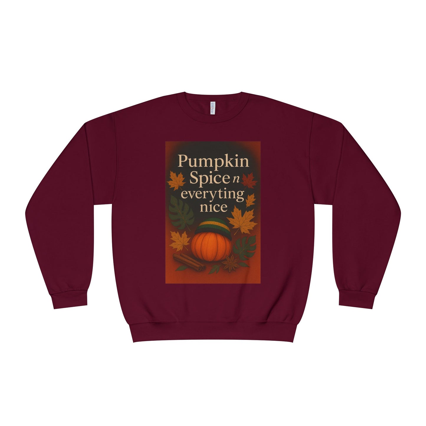 Cozy Fall Sweatshirt | Pumpkin Spice & Everything Nice | Perfect for Autumn Gatherings, Thanksgiving, and Casual Wear