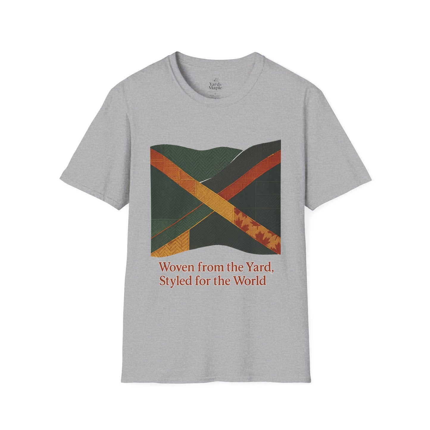 Woven from the Yard Unisex Softstyle T-Shirt, Casual Tee, Comfortable Shirt, Caribbean Pride Apparel, Unique Gift, Summer Fashion
