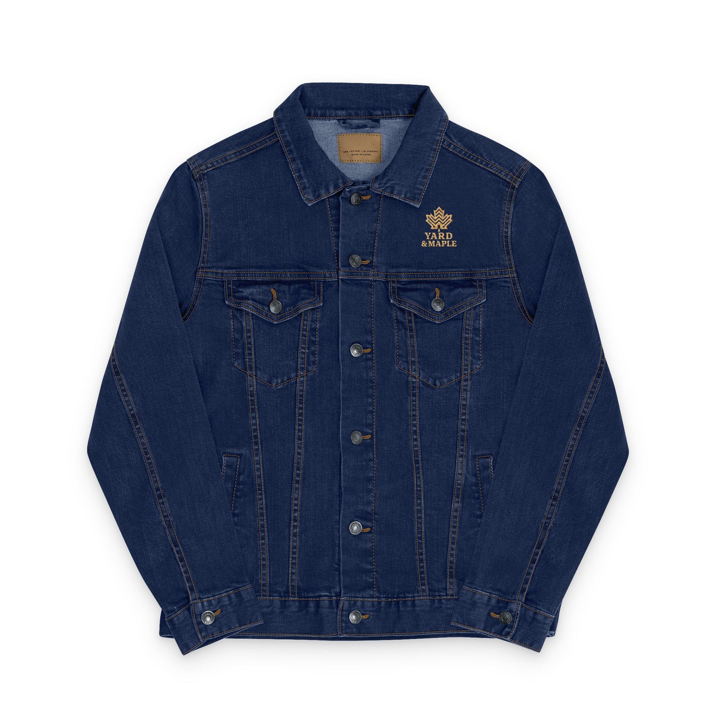 Unisex Embroidered Denim Jacket, Vibrant Jamaican Pride, Trendy Casual Wear, Perfect for Festivals, Summer Celebrations
