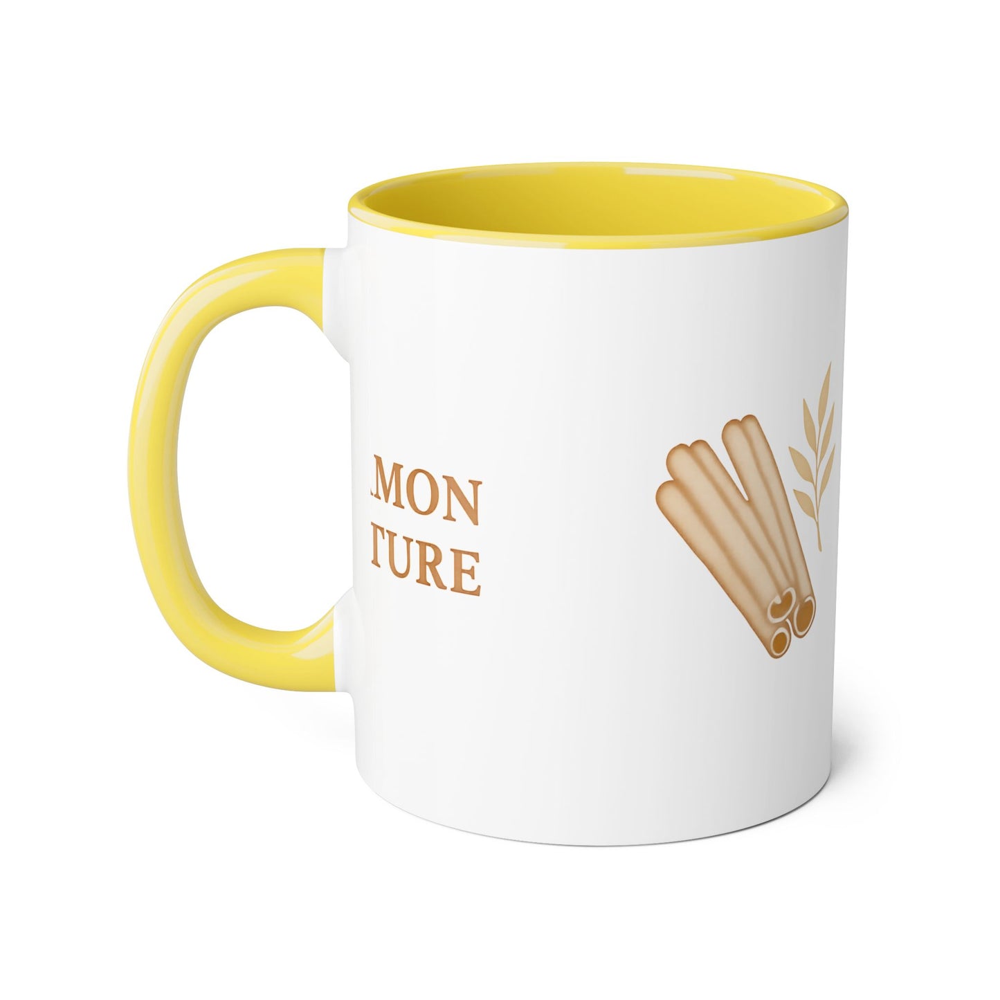 Cinnamon & Culture Accent Mug, Cozy Coffee Cup, 11oz Gift for Tea Lovers, Kitchen Decor, Warm Drink Mug, Unique Beverageware