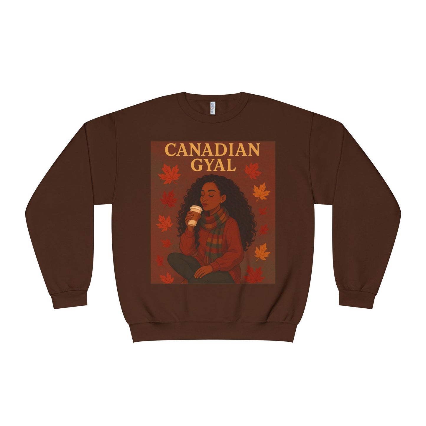 Canadian Gyal Sweatshirt, Cozy Fall Crewneck, Canada Pride Apparel, Autumn Casual Wear, Unisex Gift for Her