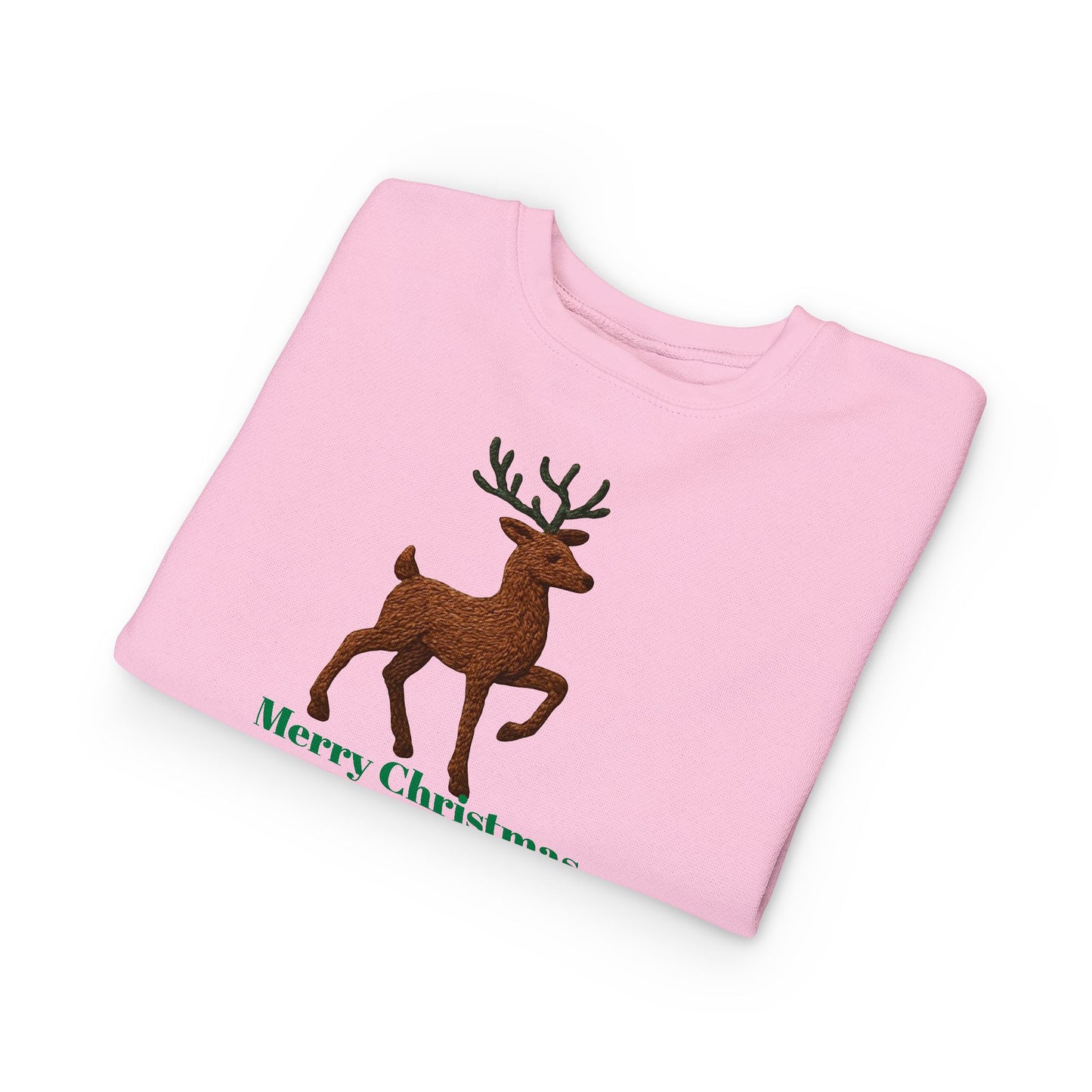 Merry Christmas Toddler Sweatshirt, Holiday Kids Clothing, Cute Reindeer Pullovers, Christmas Gift for Toddlers, Winter Wear