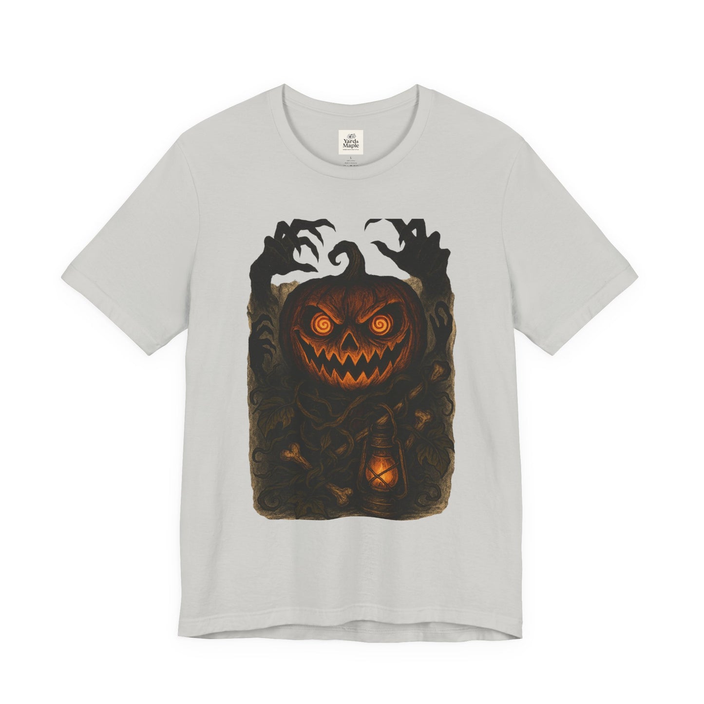 Halloween Pumpkin Tee, Unisex Jersey Short Sleeve Shirt, Fall Festival Apparel, Spooky T-Shirt, Trick or Treat Gift, Autumn Vibes