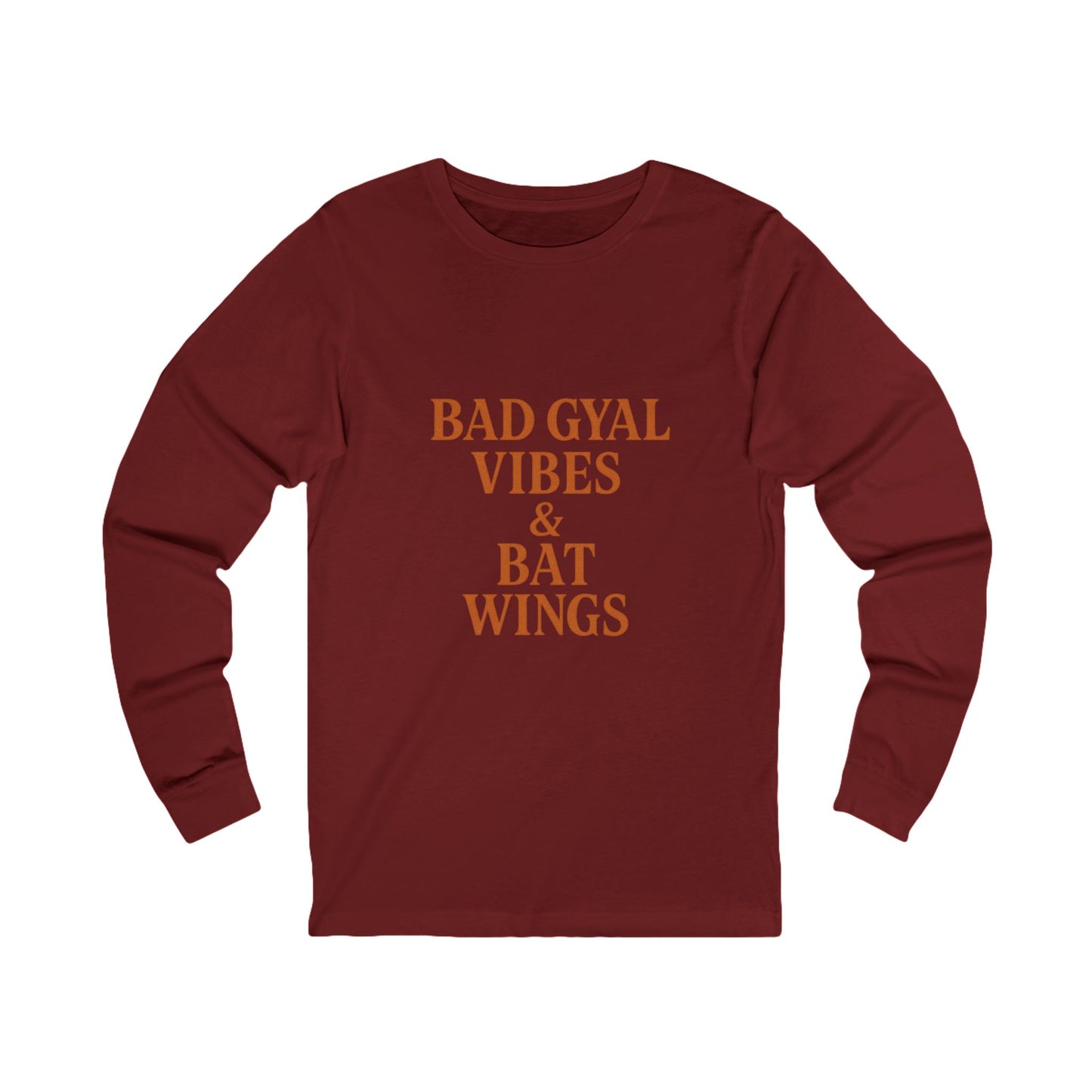 Bad Gyal Vibes Unisex Long Sleeve Tee, Edgy Graphic Tee, Casual Streetwear, Unique Gift for Her, Cool Autumn Layering
