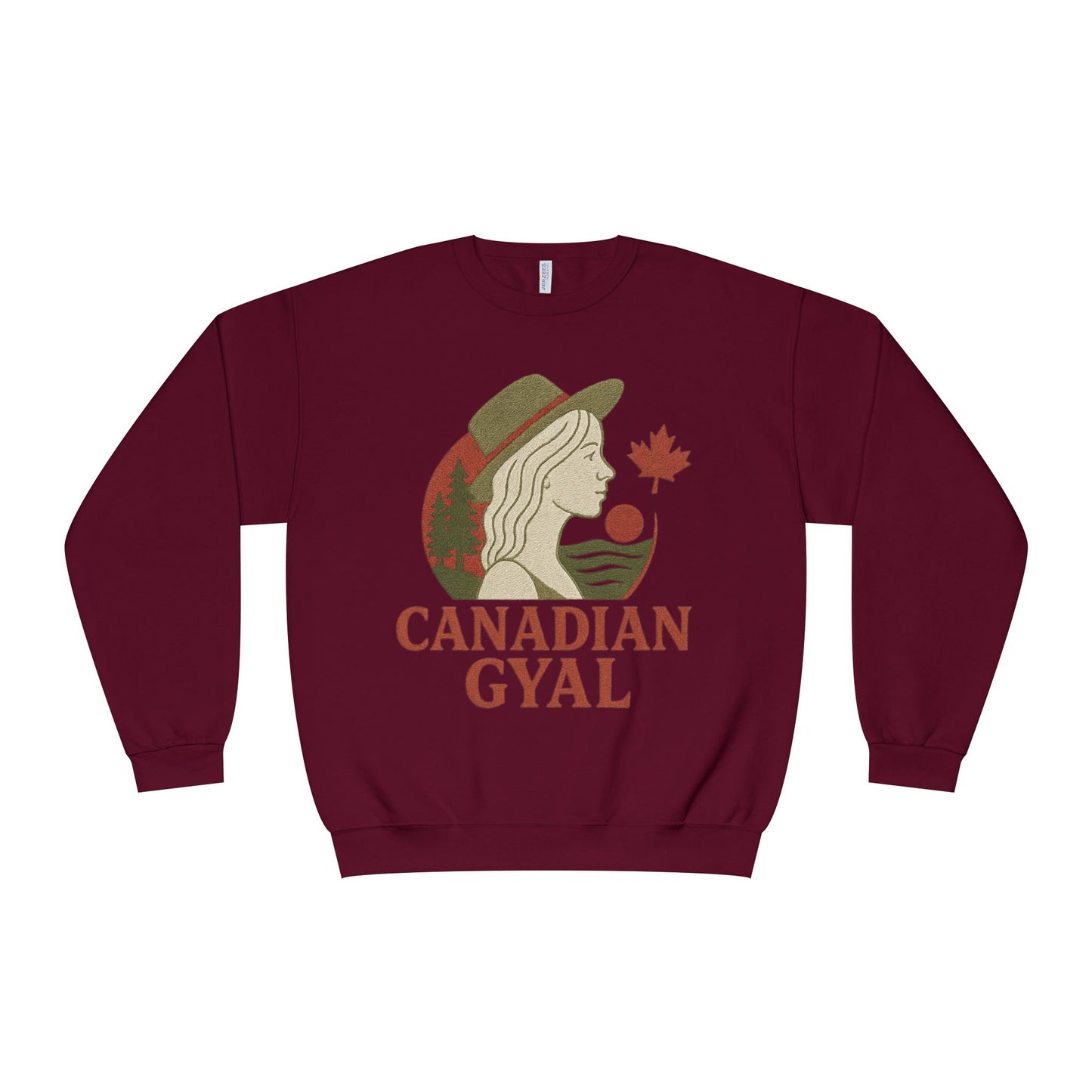 Canadian Gyal Sweatshirt, Cozy Crewneck for Fall, Perfect Gift for Canadians, Great for Thanksgiving, Casual Wear