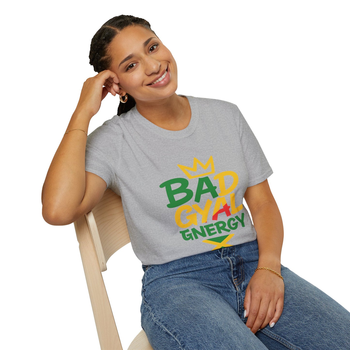 Unisex Softstyle T-Shirt with 'BADGYAL' Design, Casual Wear, Gift for Music Lovers, Summer Vibes, Festival Fashion