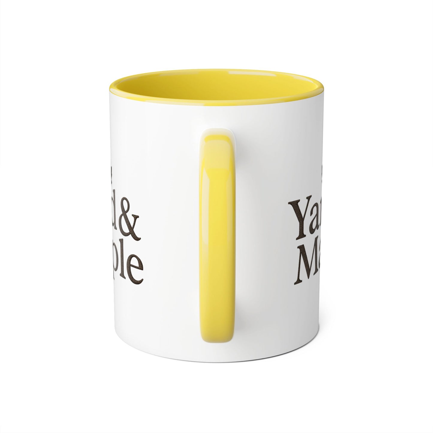 Yard & Maple Accent Mug - Cozy Coffee Cup, Perfect for Home/Office, Great Gift for Coffee Lovers, Autumn Decor, Unique Beverage Mug