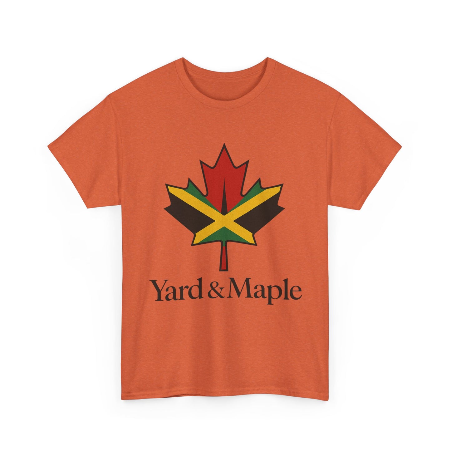 Yard & Maple Unisex Heavy Cotton Tee | Jamaican Pride, Canada Love, Streetwear, Gift for Him/Her, Summer Vibes