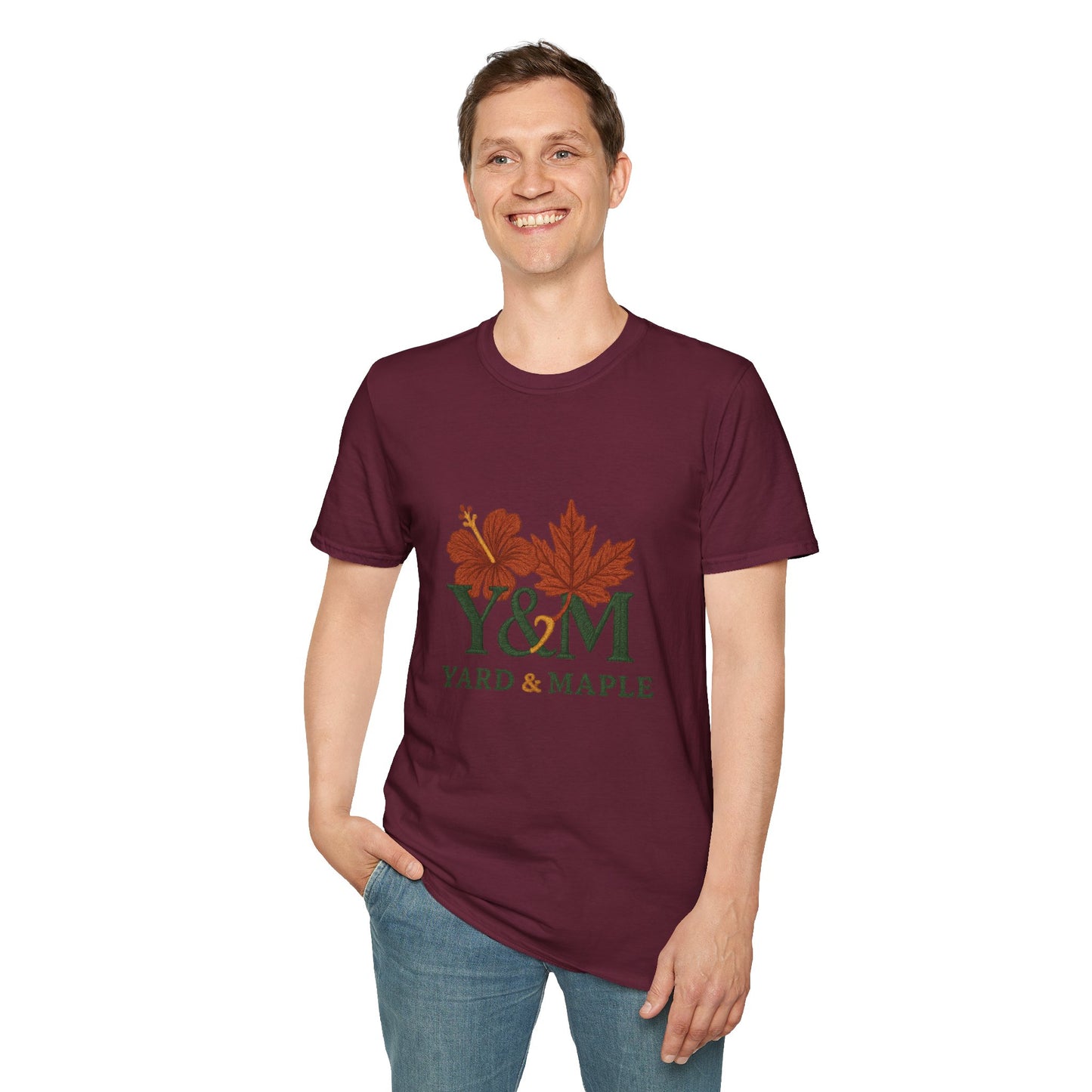 Yard & Maple Floral Unisex T-Shirt, Casual Tee, Nature Lover Gift, Spring Fashion, Graphic Shirt, Eco-Friendly Apparel