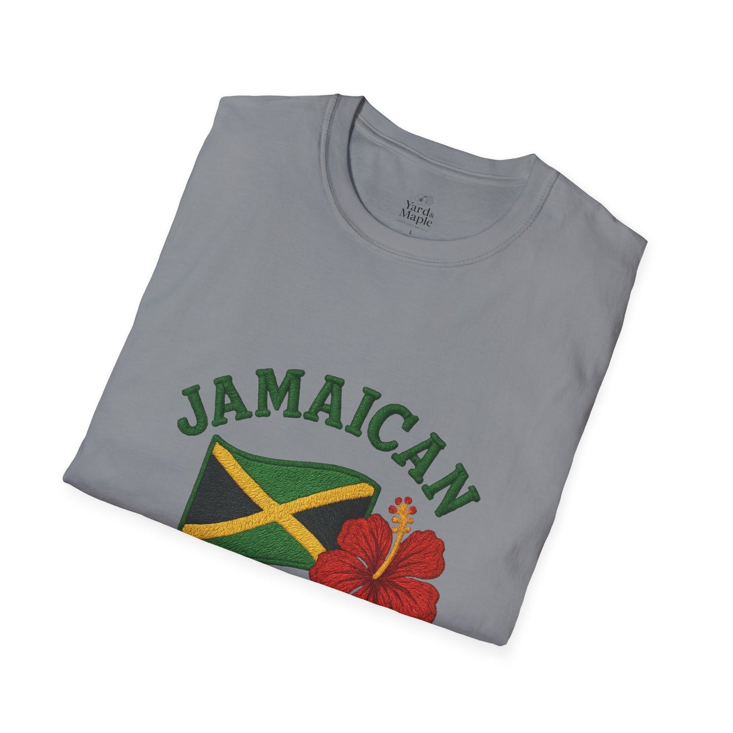 Jamaican Pride T-Shirt, Unisex Softstyle Tee, Tropical Vacation Shirt, Caribbean Pride Apparel, Festival and Celebration Wear