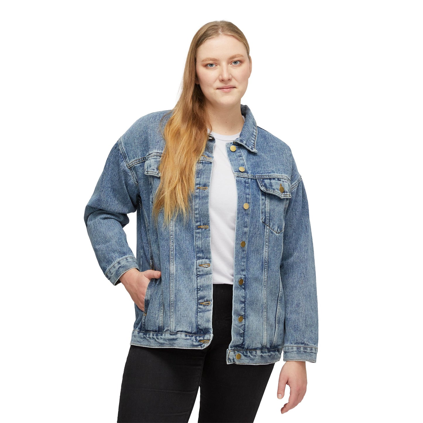 Jamaican Pride Women's Denim Jacket, Vintage Jean Jacket, Casual Summer Style, Trendy Gift for Her, Festival Wear, Travel Fashion