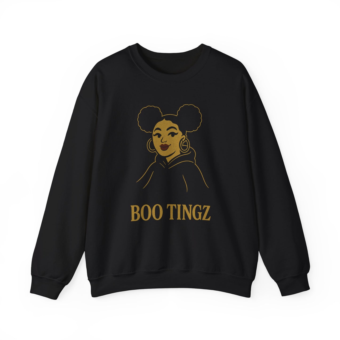 Boo Tingz Crewneck Sweatshirt - Cozy Unisex Gift, Casual Wear, Halloween Outfit, Everyday Comfort, Trendy Streetwear