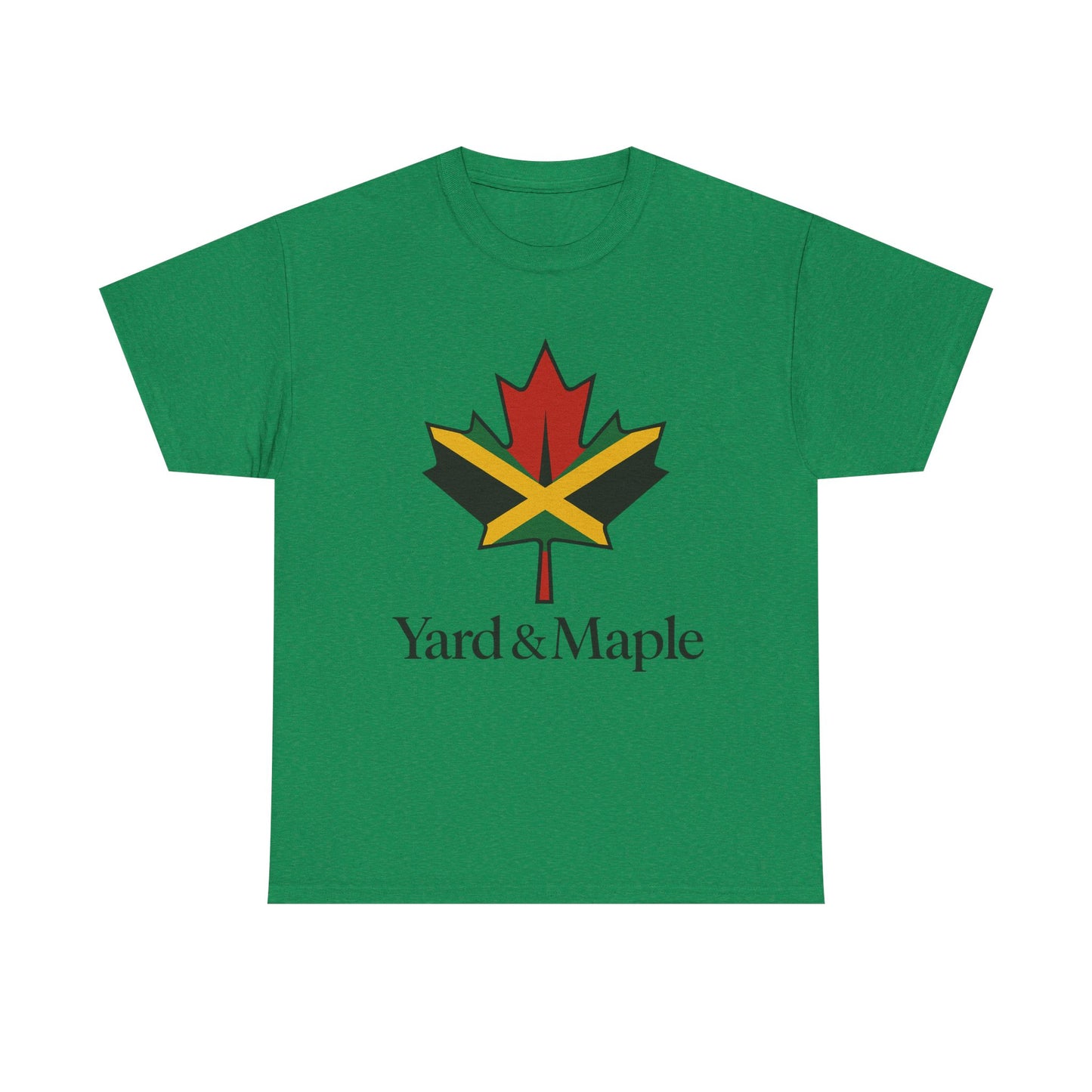Yard & Maple Unisex Heavy Cotton Tee | Jamaican Pride, Canada Love, Streetwear, Gift for Him/Her, Summer Vibes