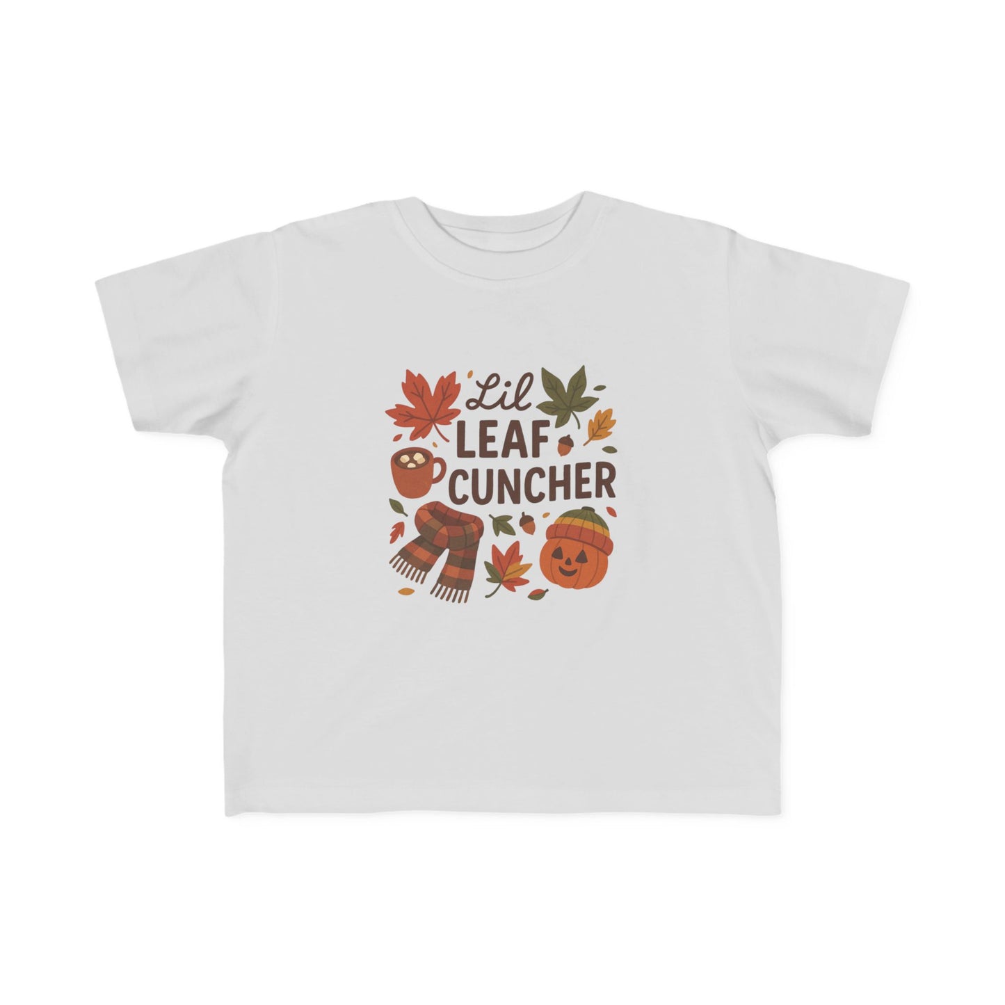 Autumn Toddler Tee, Lil Leaf Cuncher Shirt, Kids Fall Apparel, Cute Fall T-Shirt, Baby Shower Gift, Thanksgiving Outfit