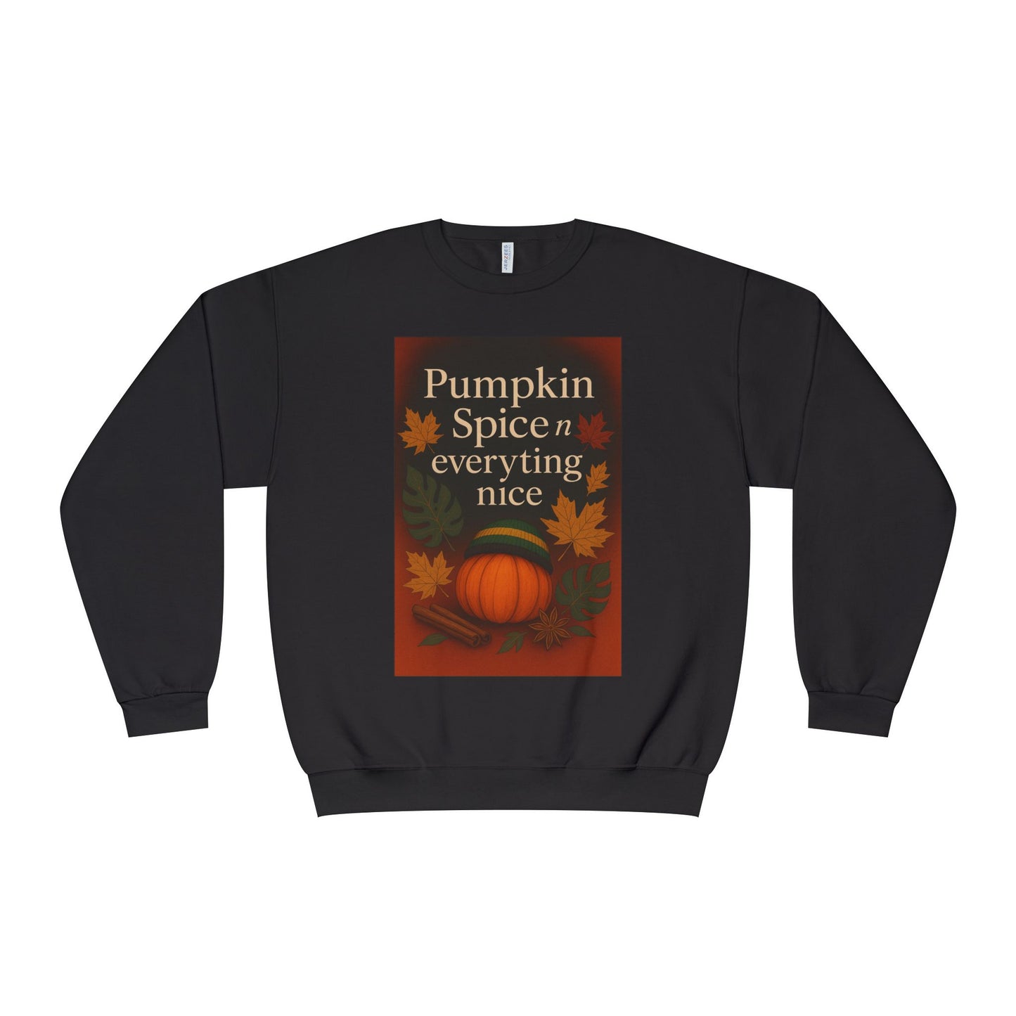 Cozy Fall Sweatshirt | Pumpkin Spice & Everything Nice | Perfect for Autumn Gatherings, Thanksgiving, and Casual Wear