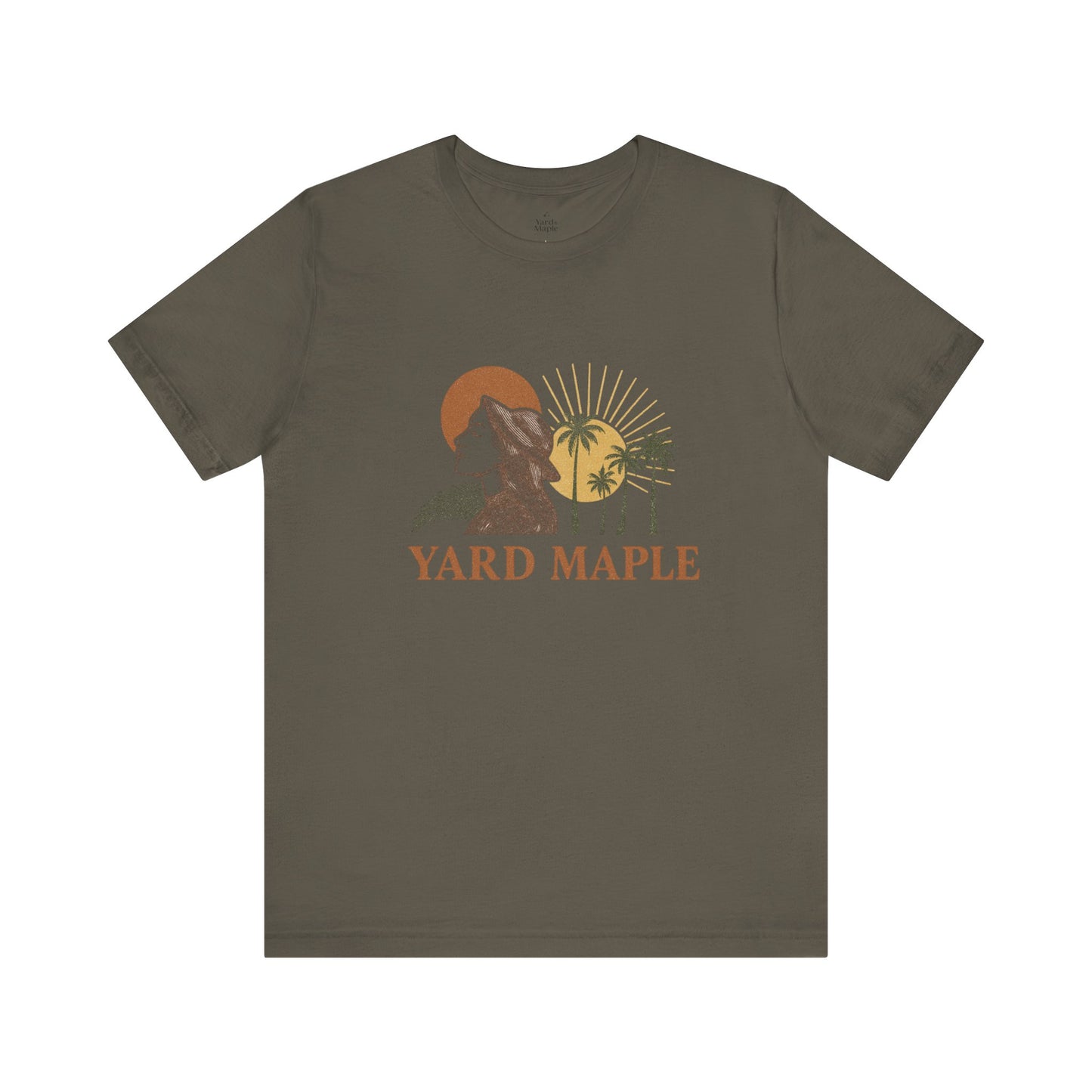 Yard Maple Graphic Tee, Casual Summer Shirt, Nature Lover Gift, Eco-Friendly Apparel, Beach Vibes Tee, Unique Unisex Apparel