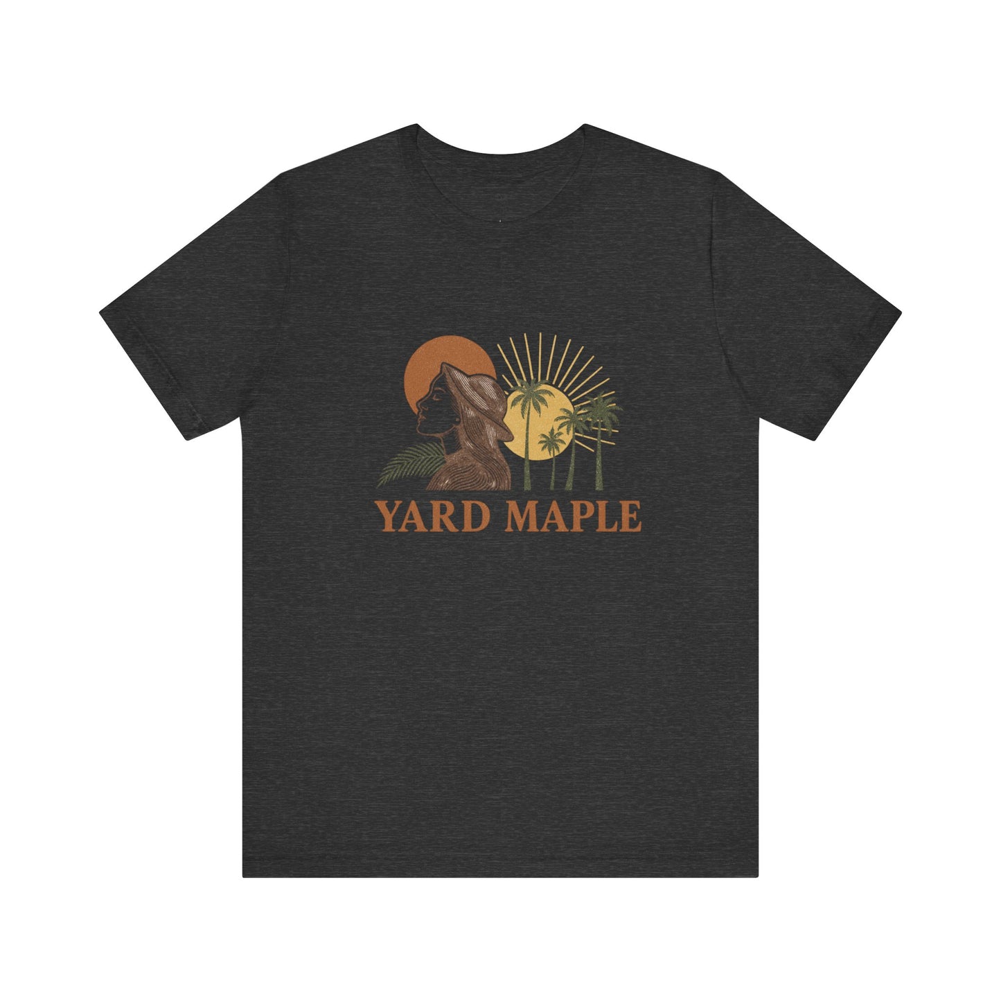 Yard Maple Graphic Tee, Casual Summer Shirt, Nature Lover Gift, Eco-Friendly Apparel, Beach Vibes Tee, Unique Unisex Apparel
