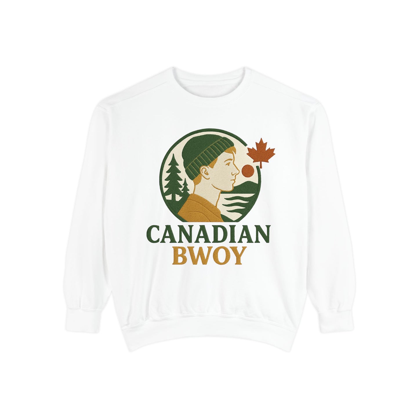 Canadian Bwoy Sweatshirt, Unisex Cozy Apparel, Gift for Canada Day, Casual Streetwear, Nature Lover Sweatshirt, Fall Fashion