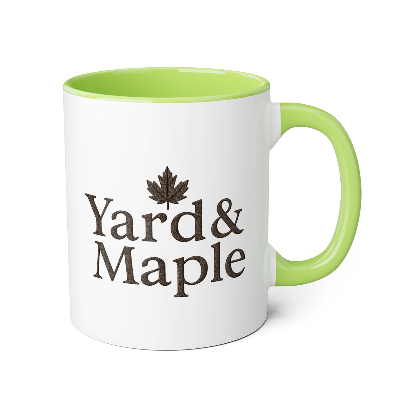 Yard & Maple Accent Mug - Cozy Coffee Cup, Perfect for Home/Office, Great Gift for Coffee Lovers, Autumn Decor, Unique Beverage Mug