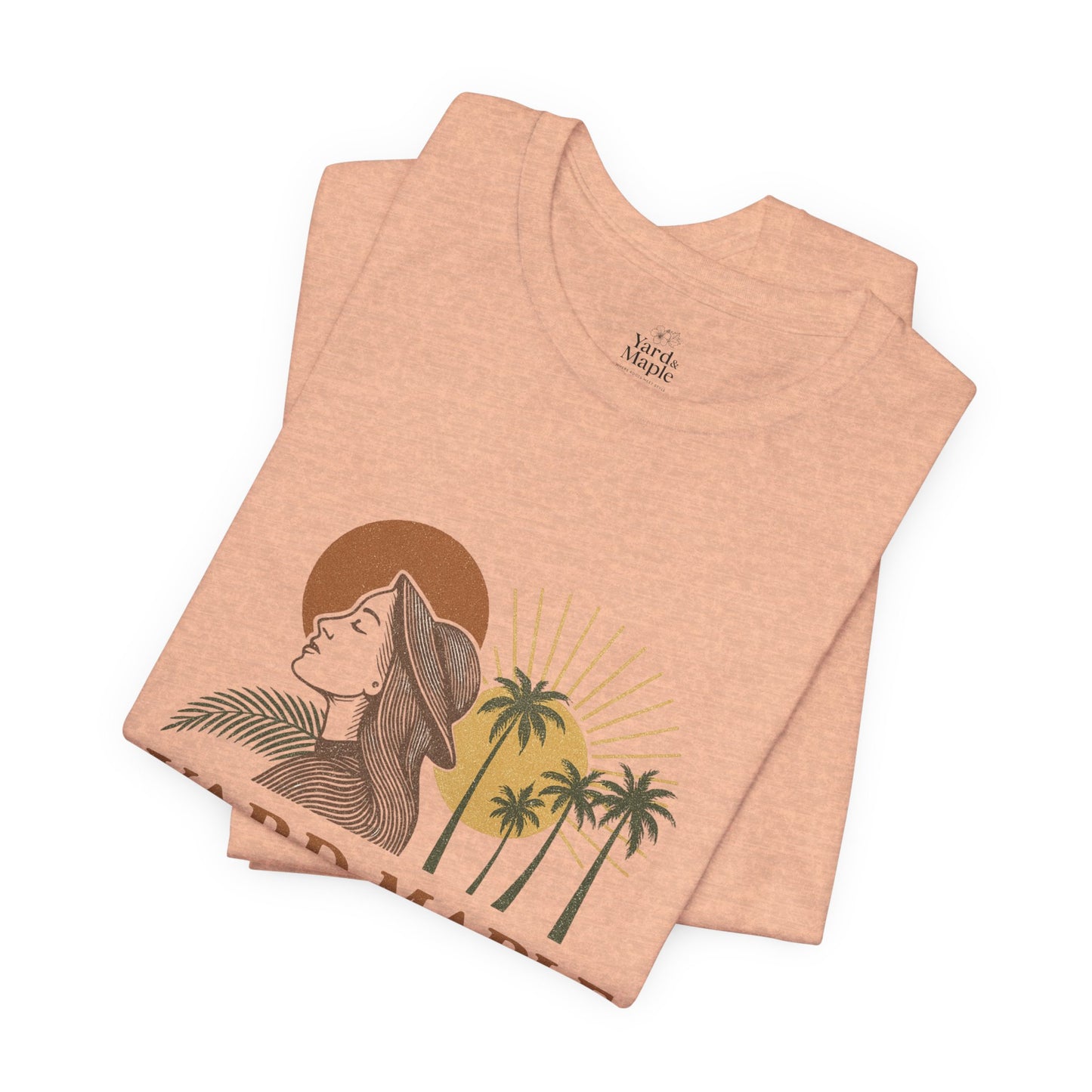 Yard Maple Graphic Tee, Casual Summer Shirt, Nature Lover Gift, Eco-Friendly Apparel, Beach Vibes Tee, Unique Unisex Apparel