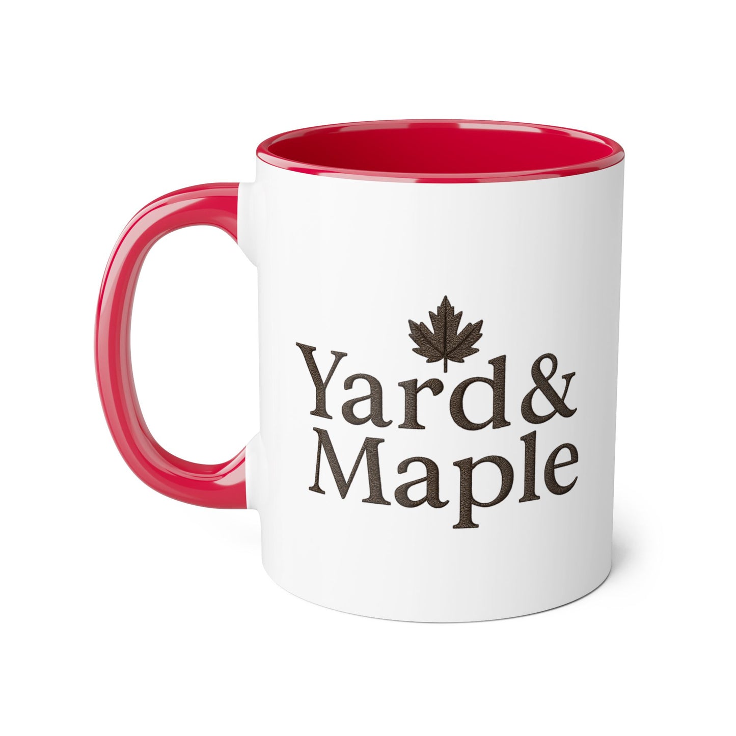 Yard & Maple Accent Mug - Cozy Coffee Cup, Perfect for Home/Office, Great Gift for Coffee Lovers, Autumn Decor, Unique Beverage Mug