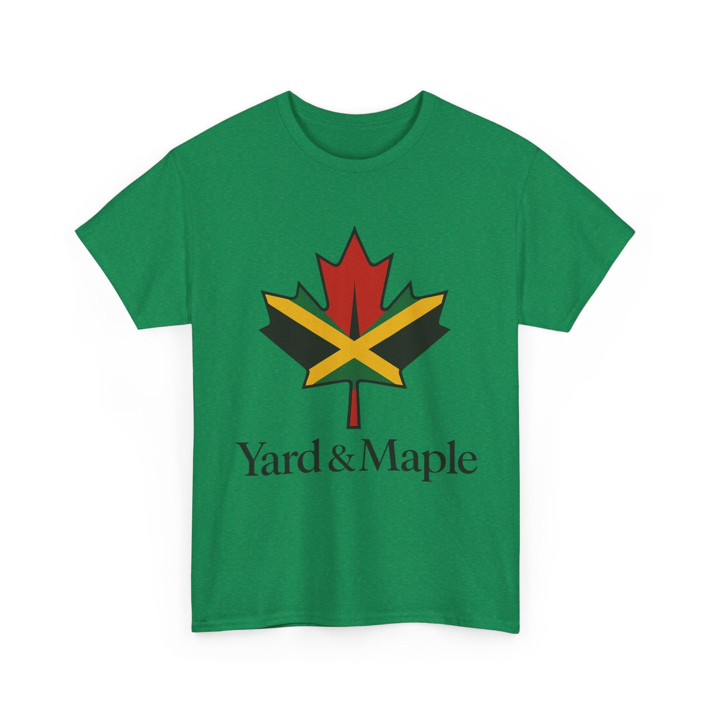 Yard & Maple Unisex Heavy Cotton Tee | Jamaican Pride, Canada Love, Streetwear, Gift for Him/Her, Summer Vibes