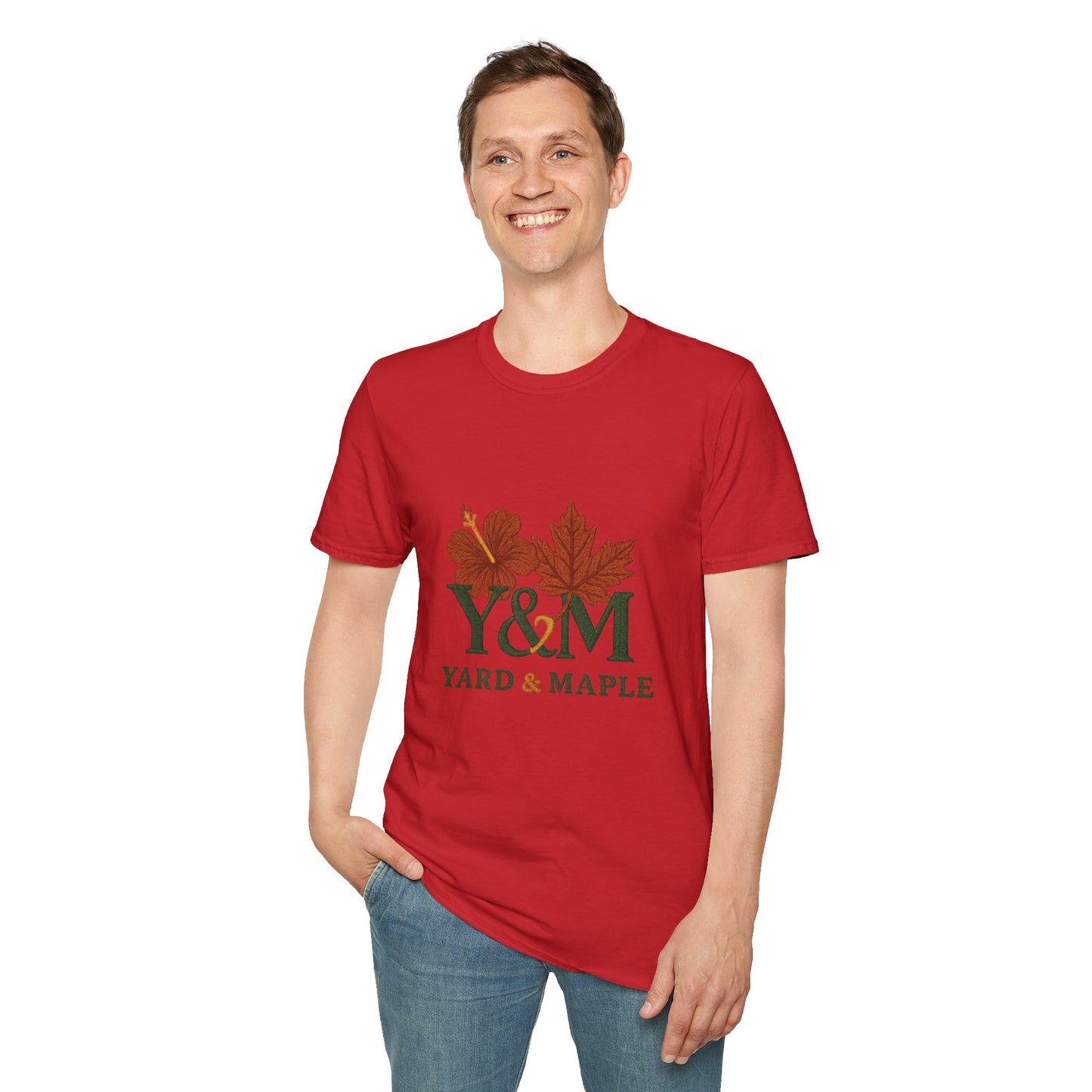 Yard & Maple Floral Unisex T-Shirt, Casual Tee, Nature Lover Gift, Spring Fashion, Graphic Shirt, Eco-Friendly Apparel