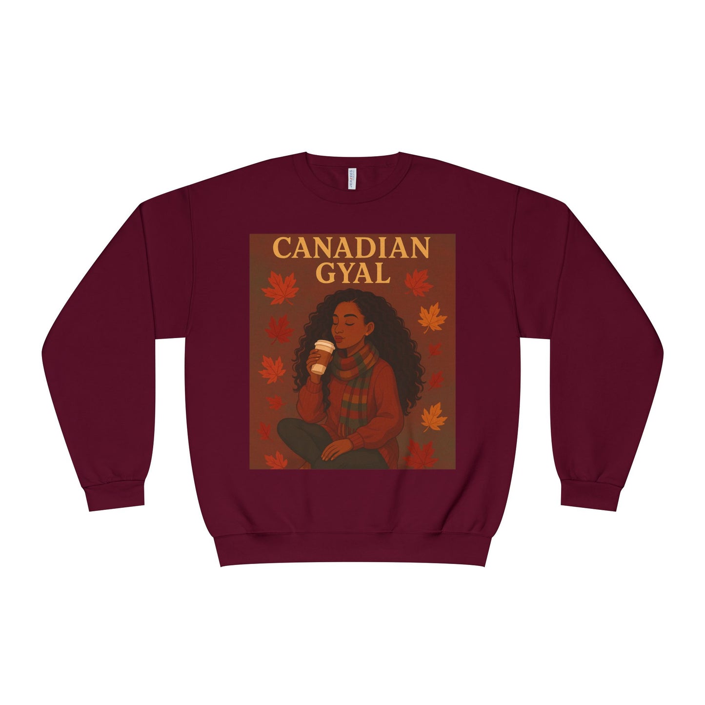 Canadian Gyal Sweatshirt, Cozy Fall Crewneck, Canada Pride Apparel, Autumn Casual Wear, Unisex Gift for Her